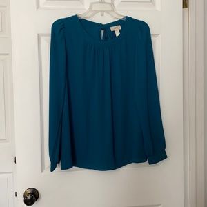 Ann Taylor Loft long Sleeve Blouse Size S